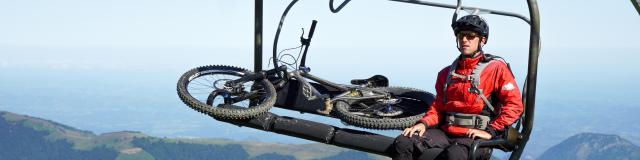 Télésiège pour vtt à la Pierre Saint-Martin