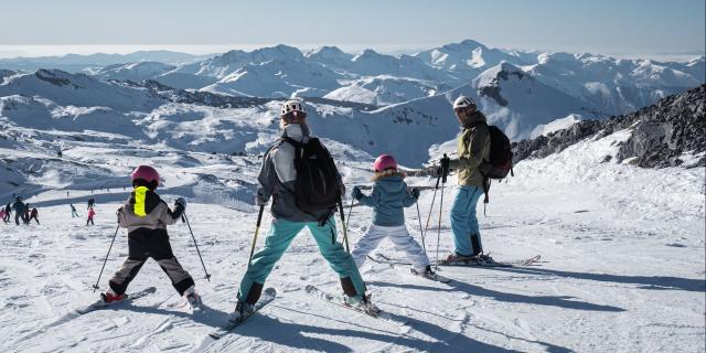 Descente en famille du Boulevard des Pyrénées à La Pierre Saint-Martin