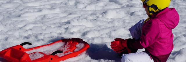 La piste de luge de la station de La Pierre Saint-Martin est délimitée et sécurisée