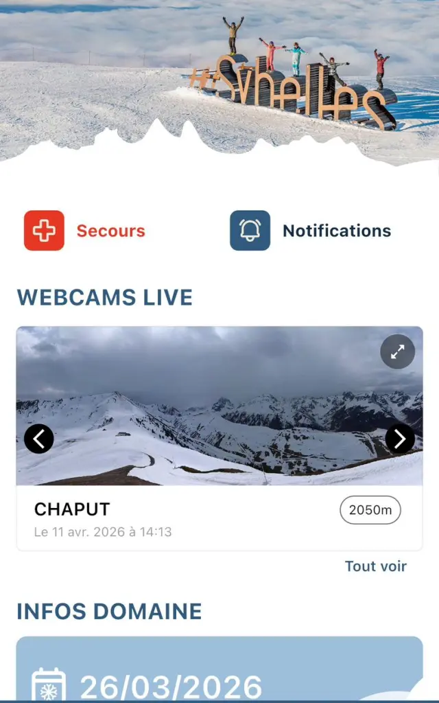 Application Les Sybelles