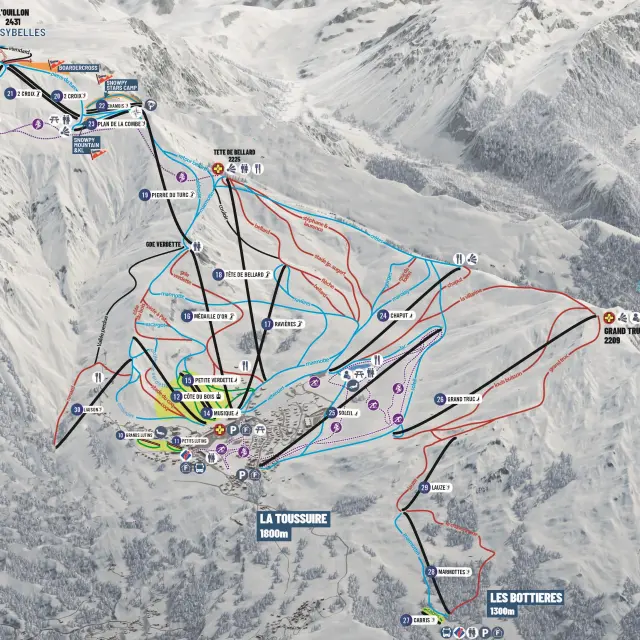 Plan Des Pistes Forfait Evoulution