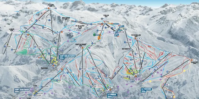 Plan Des Pistes Sybelles®