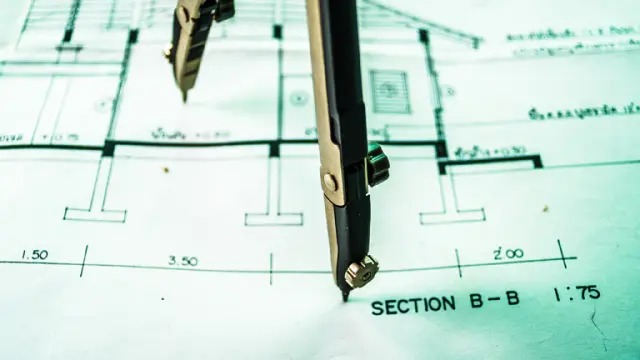 Architectural blueprint plan design