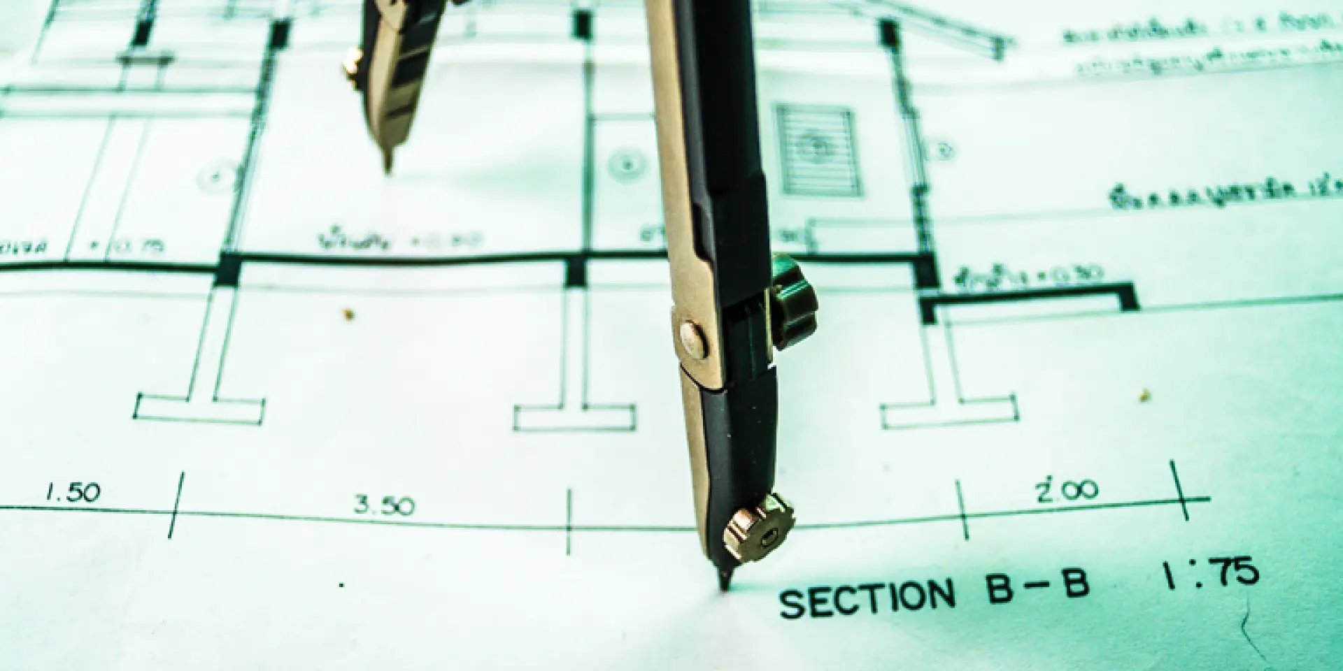 Architectural blueprint plan design