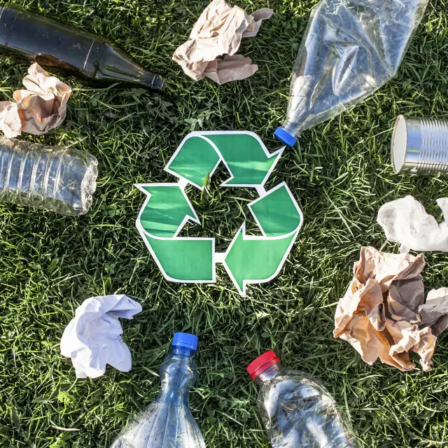 Recycle Background With Recycle Sign Rubbish 1