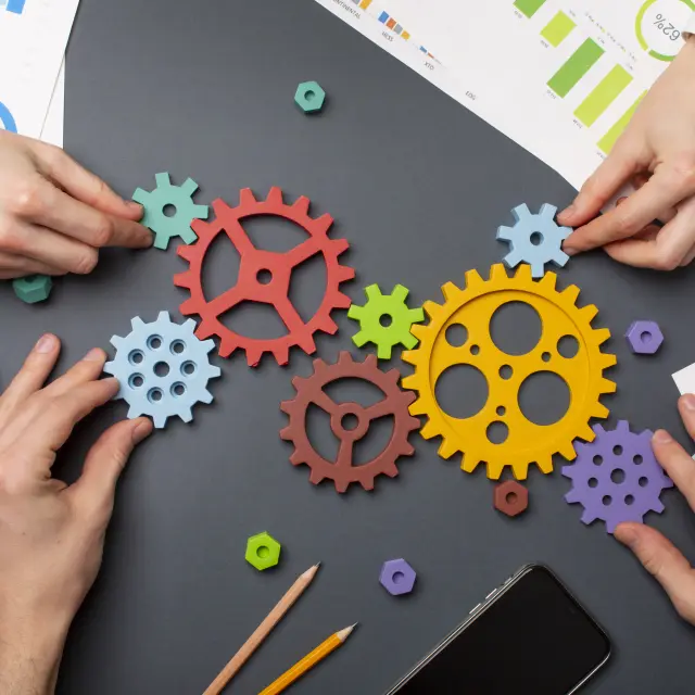 Still Life Business Roles With Various Mechanism Pieces