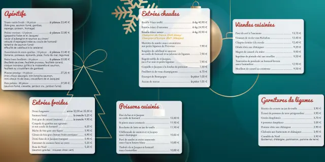 Sonnet Traiteur - Menu de Fêtes