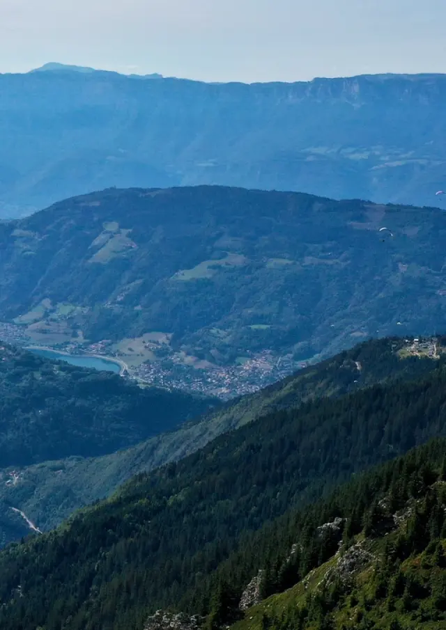 Station du Collet d'Allevard vue du ciel
