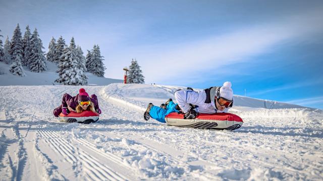 Descente en Air board au Collet