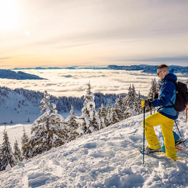 Collet sneeuwschoenen in de winter