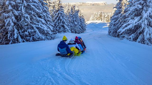 Descente en snakegliss au Collet