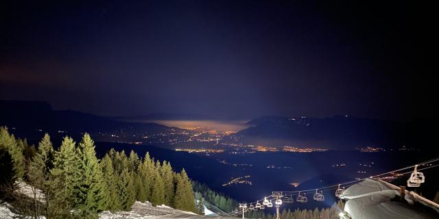 ski nocturne au Collet