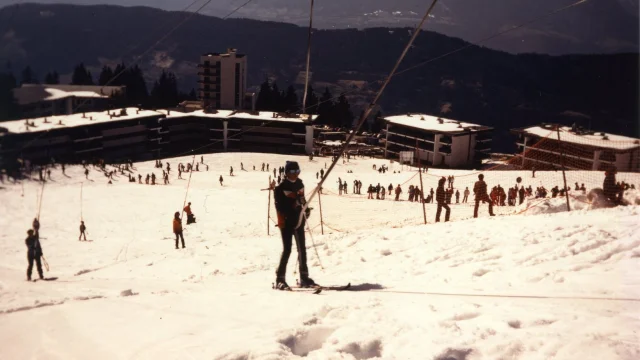 Skieurs au Collet d'Allevard