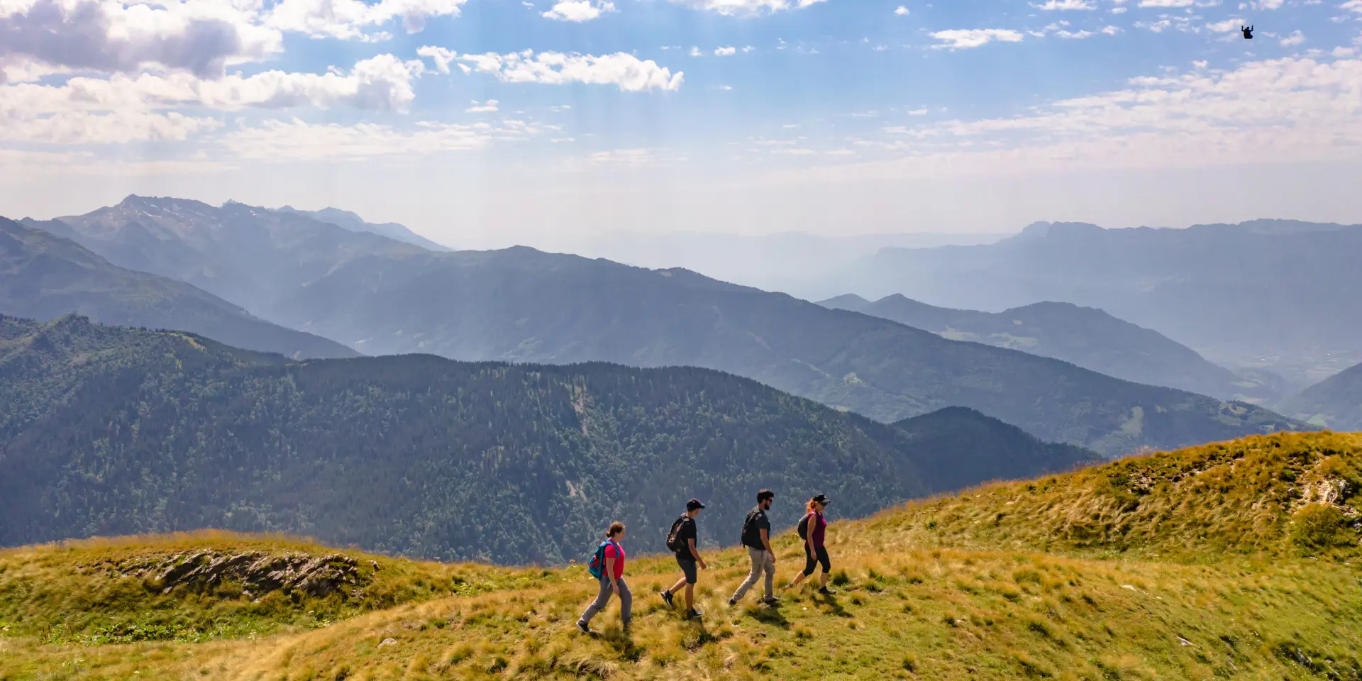 Paysage au drone d'été du Collet 2022