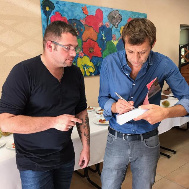 Laurent Mariotte et notre chef Simon