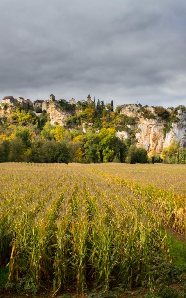 Vue de Calvignac depuis Larnagol