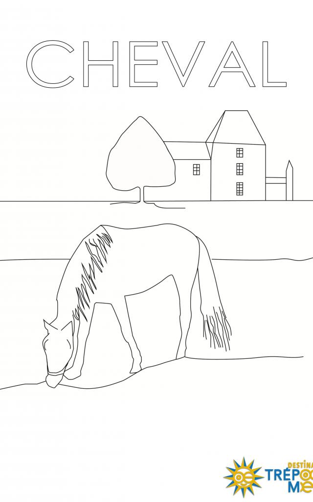 Cheval Coloriage