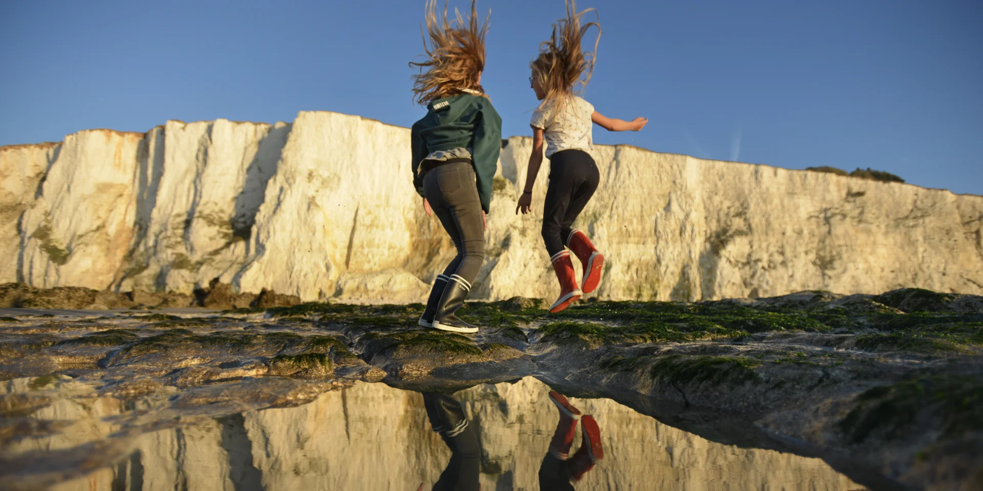 En famille sur l'estran