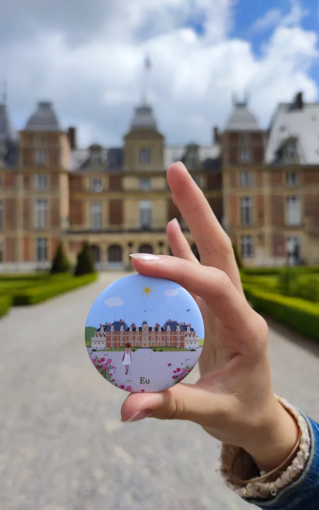 Magnet rond du Château d'Eu