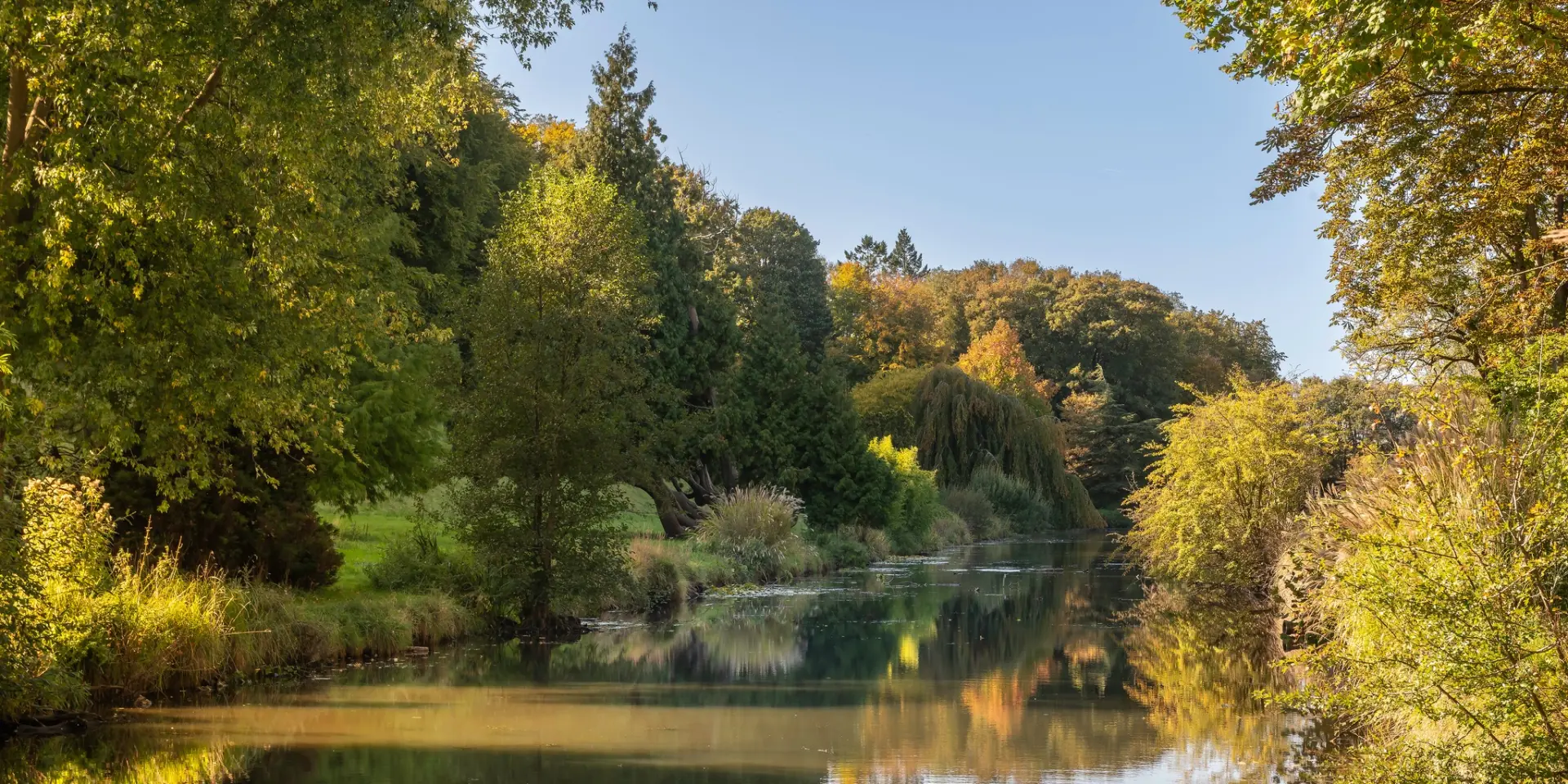 Eu, le parc du Château et son plan d'eau