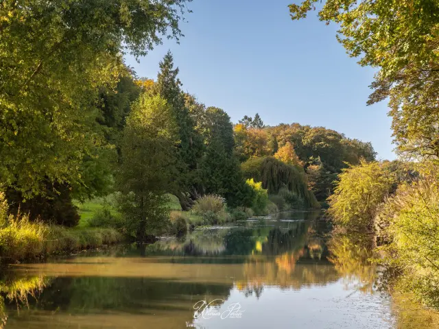 Eu, le parc du Château et son plan d'eau