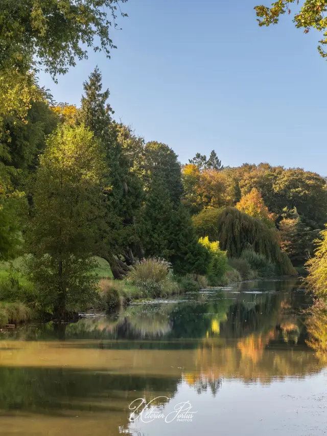 Eu, le parc du Château et son plan d'eau