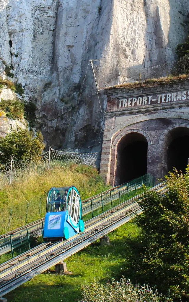 Funiculaire du Tréport en Normandie - France