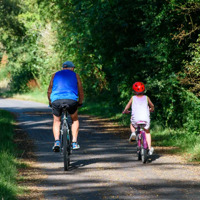 Chemin Vert du Petit Caux, vélo en famille le long de cette voie douce aménagée