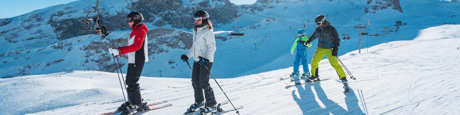 Ski en famille sur le domaine skiable du Dévoluy