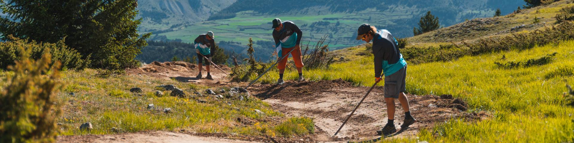 Entretien du bikepark du Dévoluy