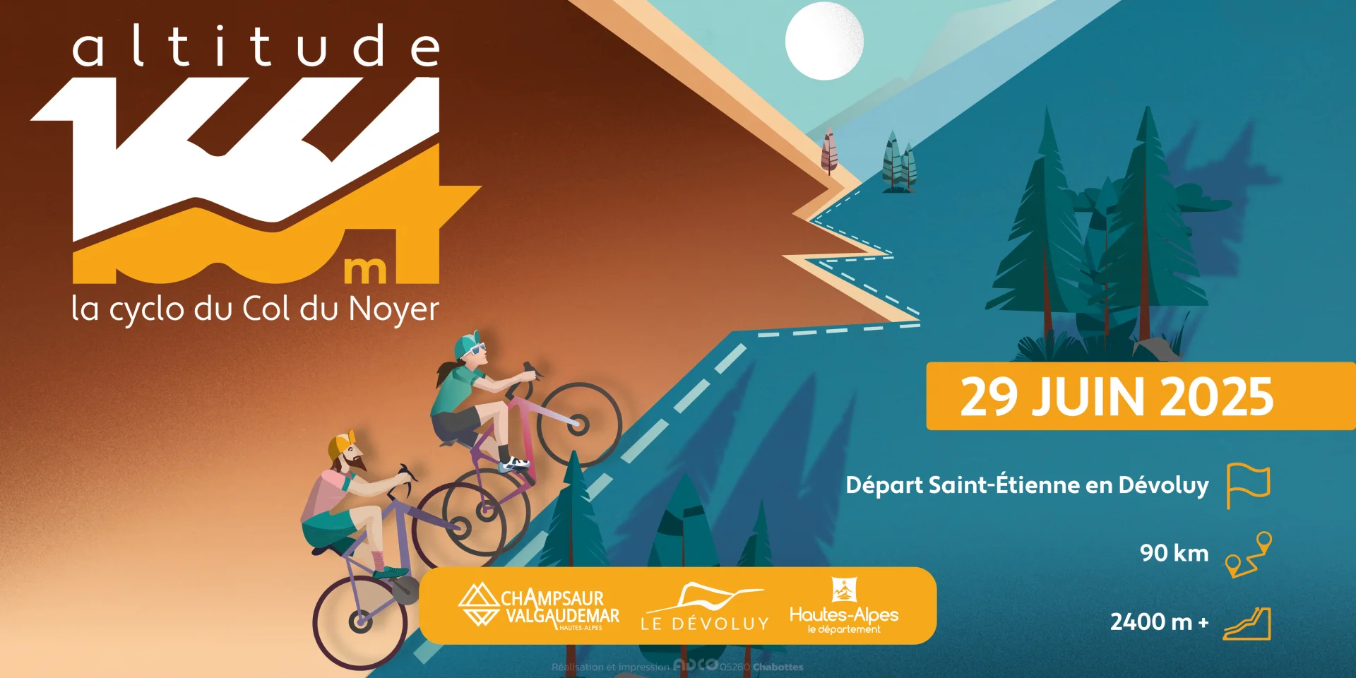 bandeau altitude 1664 - course et rando cyclosportive