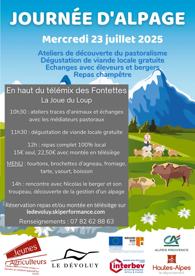 Affiche Journee Alpage Devoluy 23 07 2025 2
