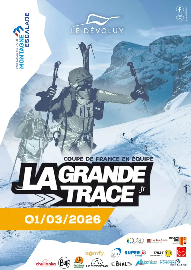 Affiche La Grande Trace Hiver 2026 Le Devoluy