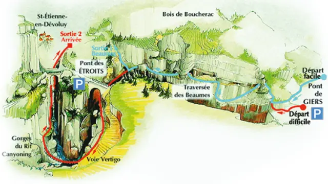 Illustration Via ferrata des Étroits