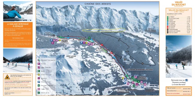 Nordic Trails Map - Vallée du Bouchet