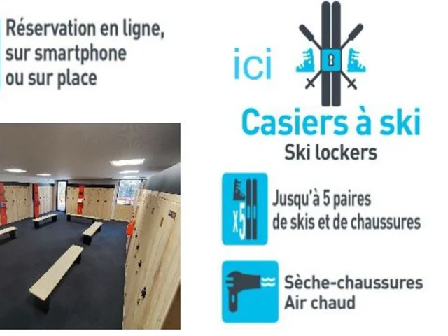Skicase, réservation consignes à skis.