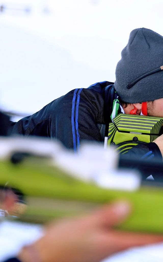 Grand Bornand village and winter sports resort in Haute Savoie Land of excellence for leisure and competition biathlon Biathlon sessions, introductory and advanced courses