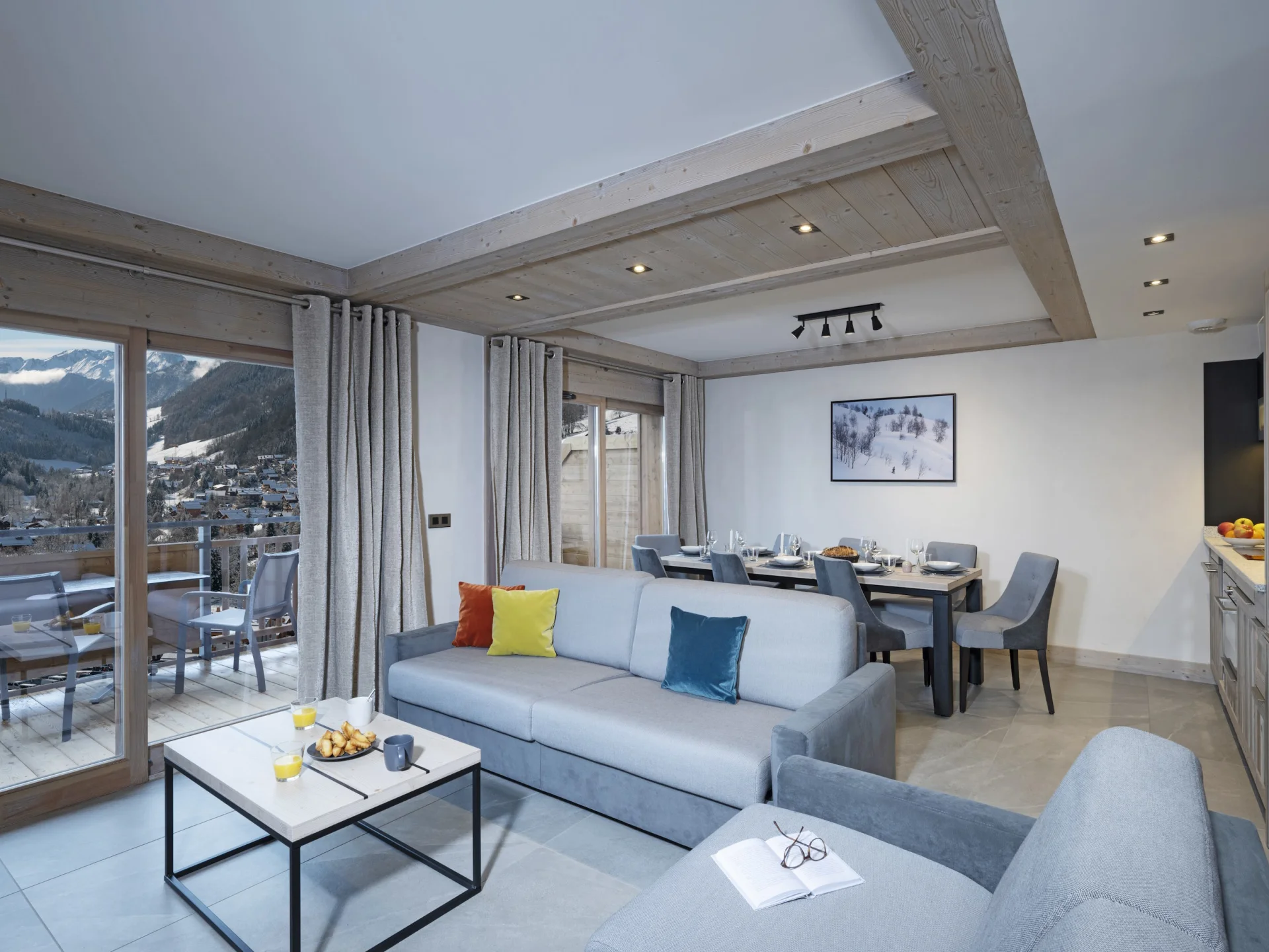 Intérieur d'un appartement d'une résidence de tourisme.