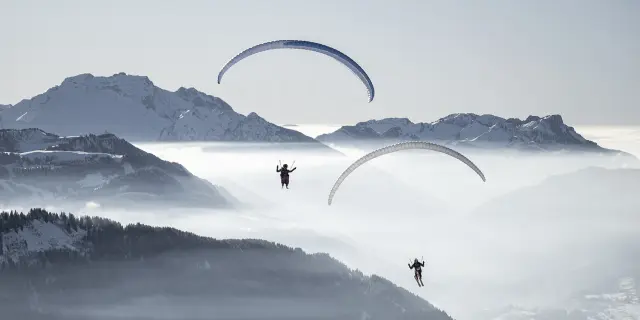 Tilby Vattard Sima Winter 2025 Le Grand Bornand Parapente 058