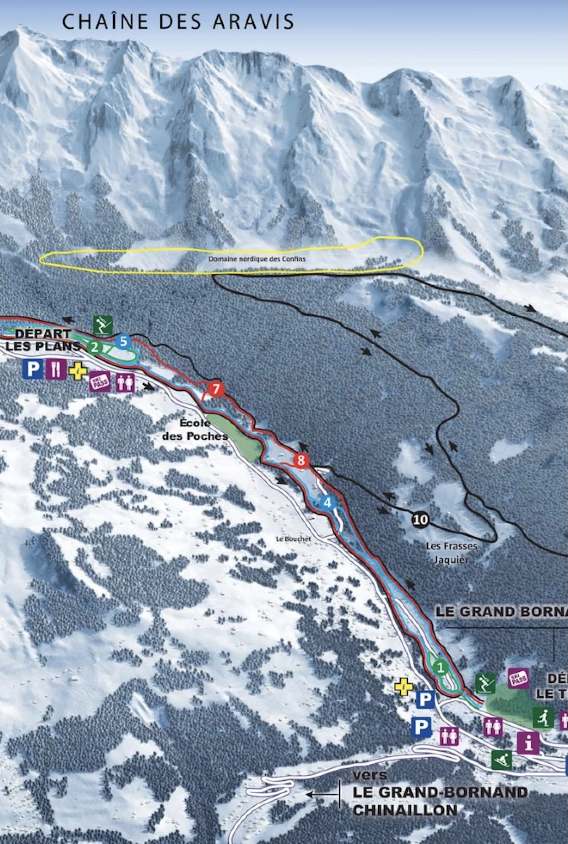 Couverture du plan des pistes ski nordique
