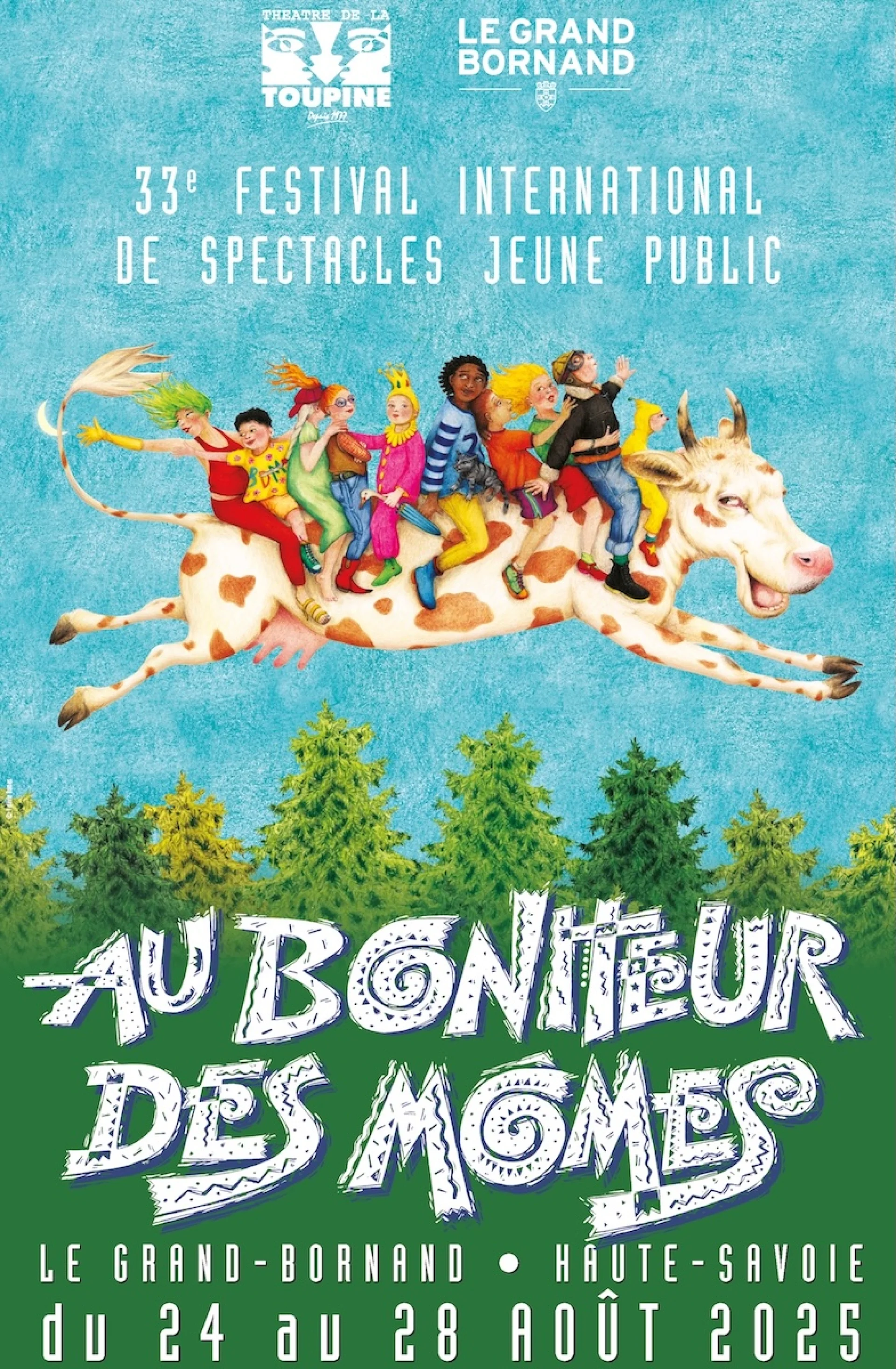 Couverture du programme du festival Au Bonheur des Mômes 2025