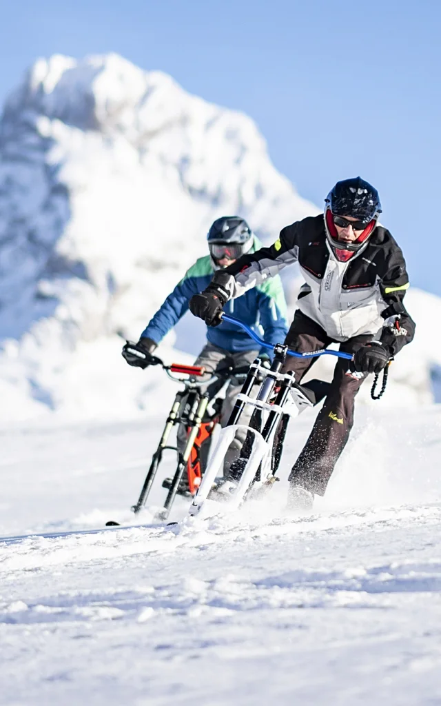 Shooting Fahrrad-Ski in Le Grand-Bornand, Winter 2019>20