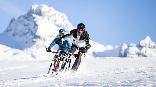 Shooting Vélo-ski au Grand-Bornand, hiver 2019>20