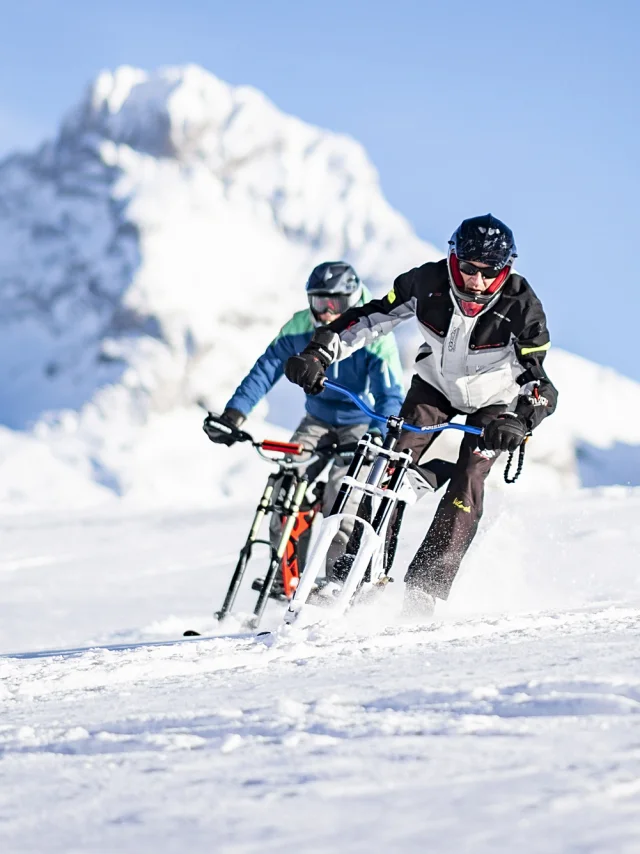 Vélo-ski shooting in Grand-Bornand, winter 2019>20