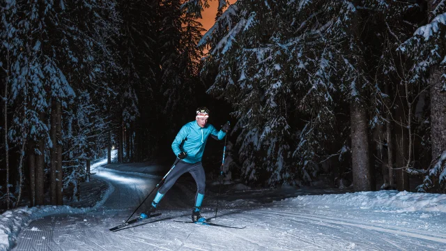 Ski nordique en nocturne