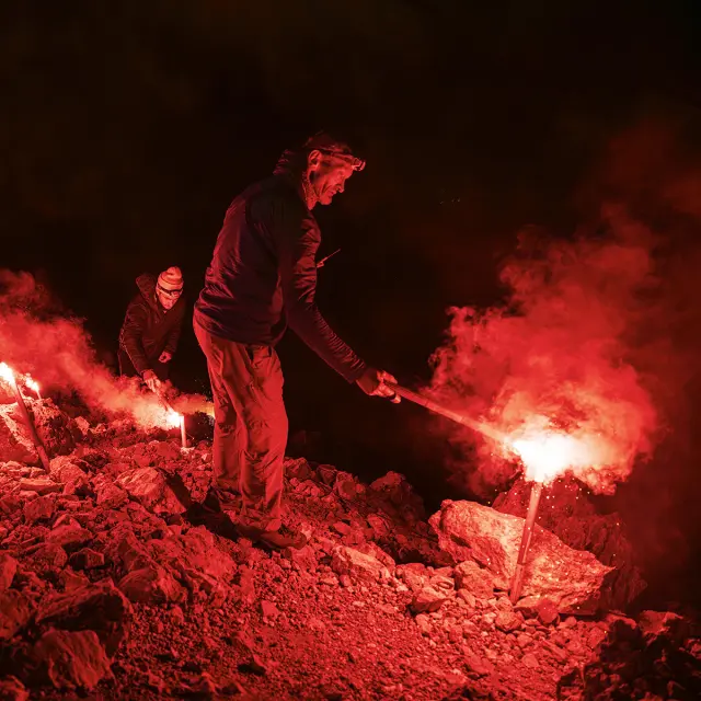 Dans l'objectif de Tilby Vattard à l'occasion de la Fête de la Montagne, du 14 juillet 2026 - éclairage de la chaîne des Aravis