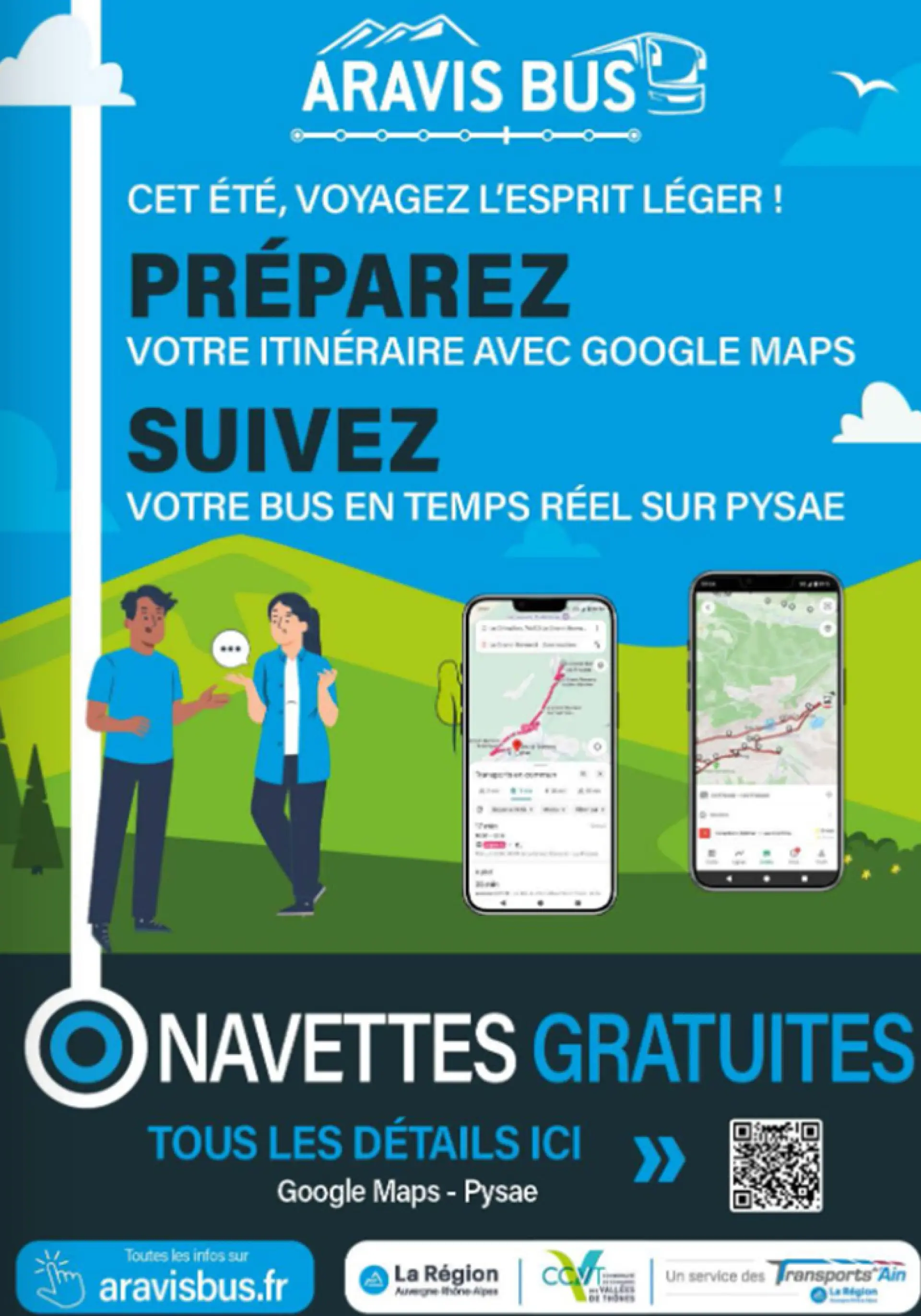 Horaires été 2026 Aravis Bus