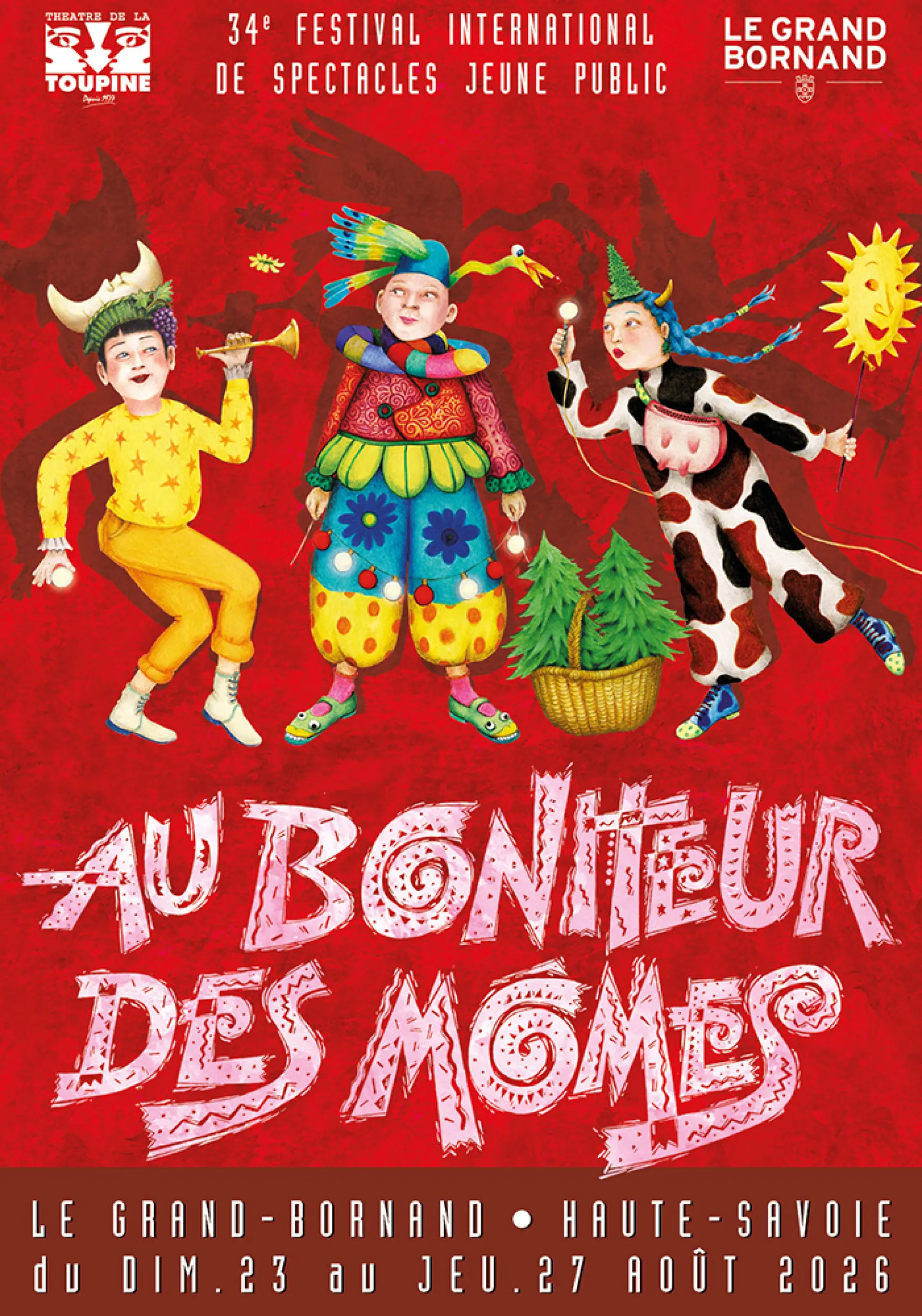Couverture du programme de la 34e édition du Festival Au Bonheur des Mômes