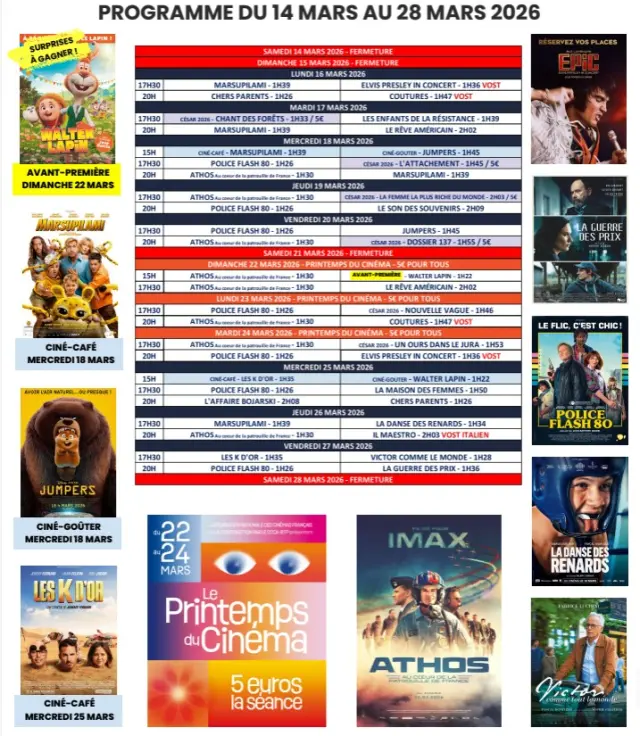 Cinema 15 Au 28 Mars