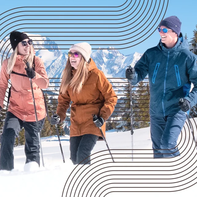 Balade piétons raquettes aux Saisies